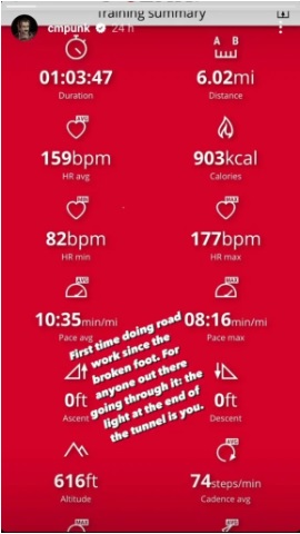 CM Punk Instagram Story 17 11 2022 CM Punk Instagram Story 17 11 2022