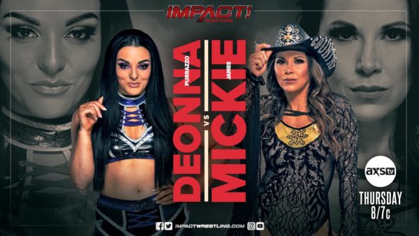 Mickie James vs Deonna Purrazzo Impact 01 12 2022