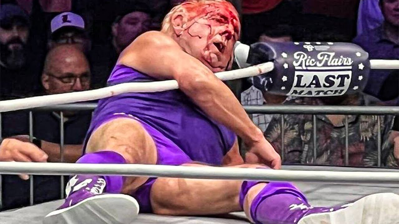 Ric Flair en su ultima lucha Ric Flair en su ultima lucha