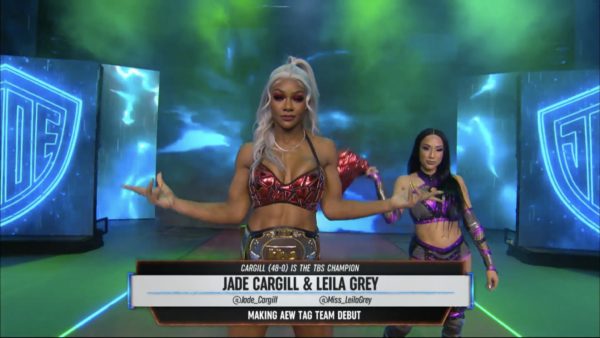 Jade Cargill y Leila Grey en AEW Rampage 20 de enero 2023