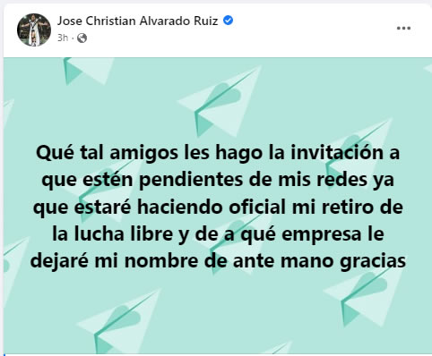 Maximo anuncio su retiro Maximo anuncio su retiro