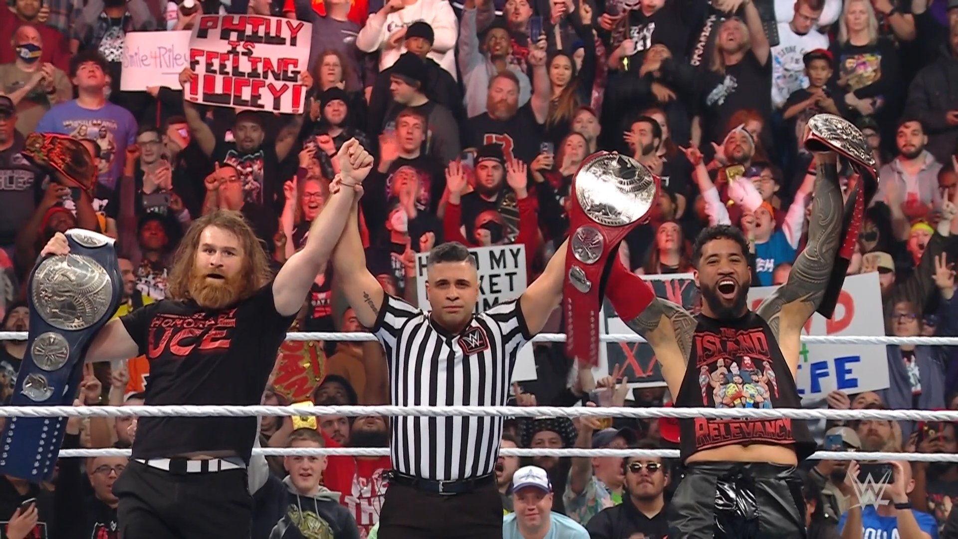 Sami Zayn y Jey Uso en Raw (23/01/2023) / WWE