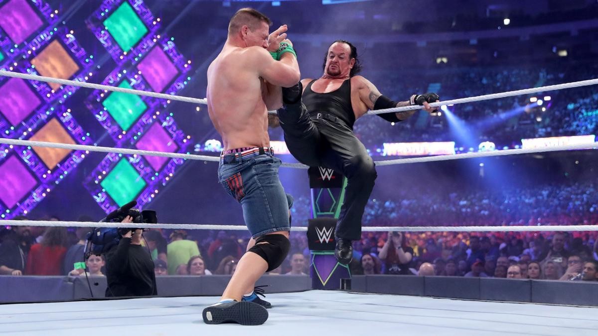 Undertaker vs John Cena en WrestleMania 34 Undertaker vs John Cena en WrestleMania 34