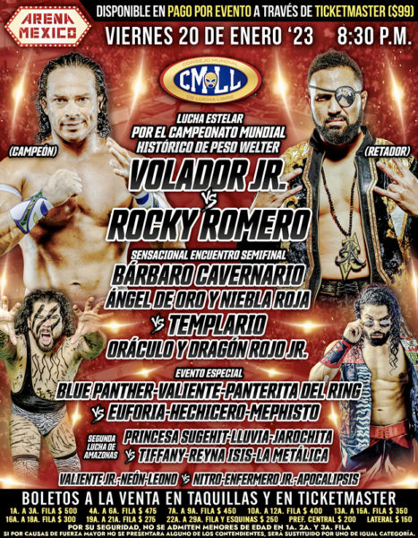 Volador vs Rocky ROmero Volador vs Rocky ROmero