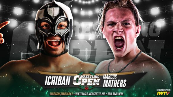 Ichiban vs Marcus Mathers en Wrestling Open