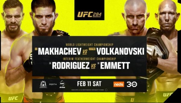 Momios completos del cartel UFC 284