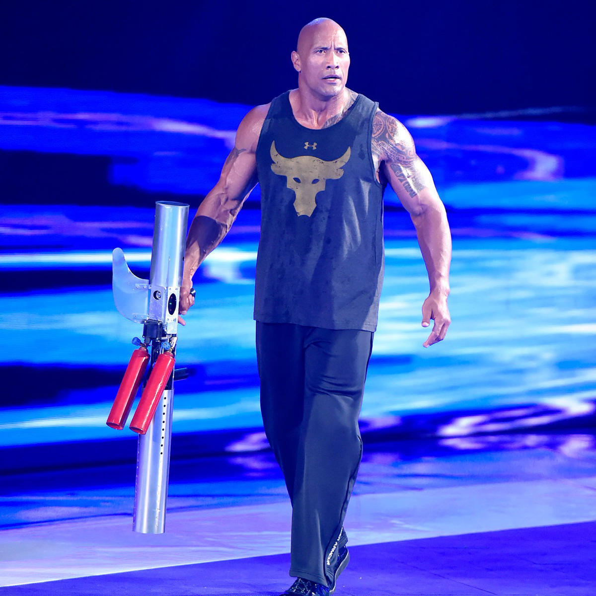 The Rock durante WrestleMania 32 WWE The Rock durante WrestleMania 32 WWE