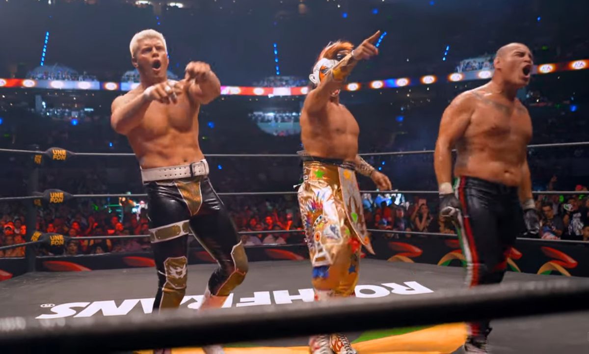 Cody Rhodes Psycho Clown y Cain Velasquez en Triplemania XXVII AAA