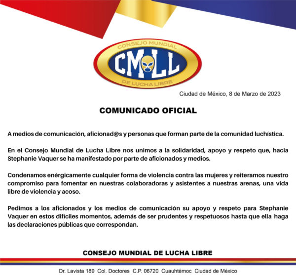 Comunicado CMLL