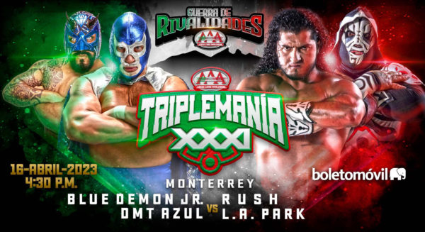DMT Azul y Blue Demon Jr vs Rush y LA Park DMT Azul y Blue Demon Jr vs Rush y LA Park