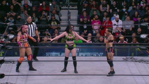 Jamie Hayter vs Saraya vs Ruby Soho en AEW Revolution 2023