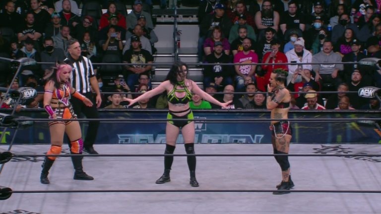 Jamie Hayter vs Saraya vs Ruby Soho en AEW Revolution 2023