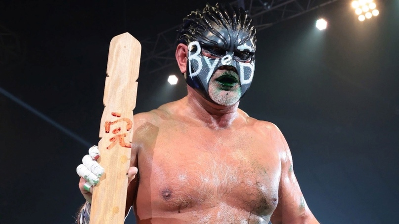 The Great Muta en su ultimo combate Pro Wrestling NOAH