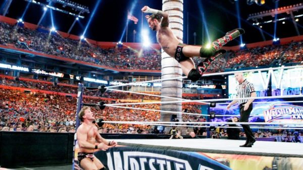 Chris Jericho y CM Punk en WrestleMania 28 WWE Chris Jericho y CM Punk en WrestleMania 28 WWE
