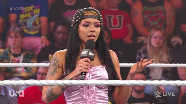 Cora Jade en WWE NXT 11 de abril 2023