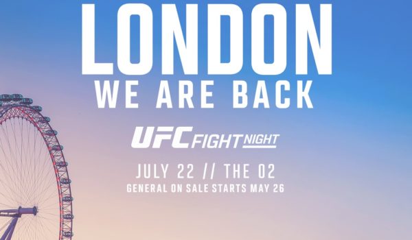 UFC anuncia regreso a Londres el 22 de julio