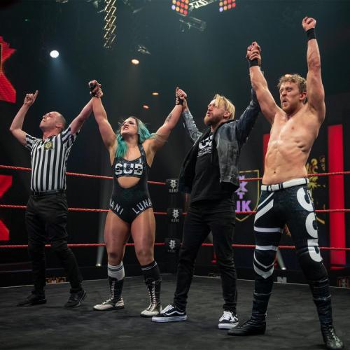 Dani Luna Mark Andrews y Flash Morgan Webster en NXT UK WWE Dani Luna Mark Andrews y Flash Morgan Webster en NXT UK WWE