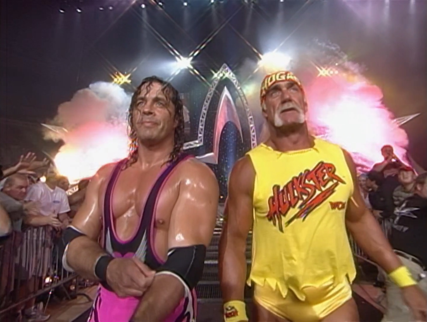 Hulk Hogan y Bret Hart en WCW en 1999