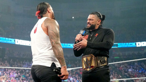 Jimmy Uso y Roman Reigns en SmackDown 02 06 2023 WWE