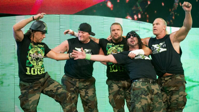 Shawn Michaels Road Dogg Triple H X Pac y Billy Gunn en D Generation X