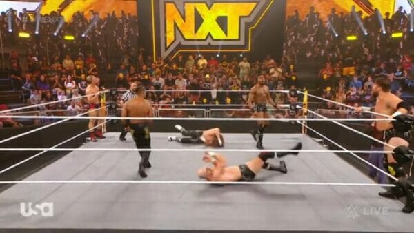 Carmelo Hayes y Trick Williams en WWE NXT 25 de julio 2023