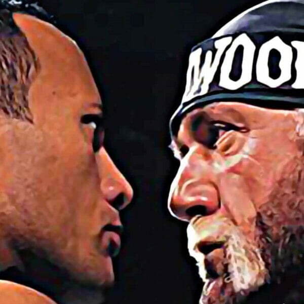 The Rock y Hollywood Hulk Hogan cara a cara en WWE