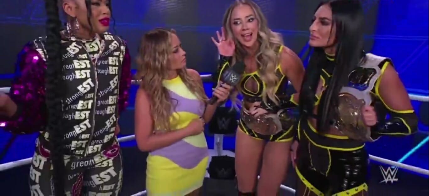 WWE SmackDown 28 de julio de 2023 006 Bianca Belair Kayla Braxton Chelsea Green Sonya Deville WWE SmackDown 28 de julio de 2023 006 Bianca Belair Kayla Braxton Chelsea Green Sonya Deville