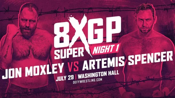 Resultados DEFY Lucha Libre 29 de julio 2023 | July Double Header presenta un emocionante enfrentamiento entre 8xgp super night jon moxley y artemis spencer.