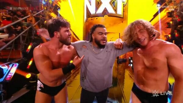 Charlie Dempsey, Drew Gulak y Damon Kemp