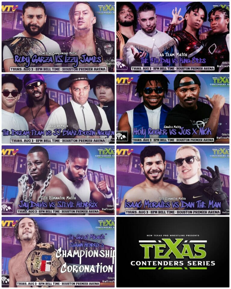 Evento de lucha libre de Texas con Resultados New Texas Pro Wrestling el 3 de agosto de 2023.