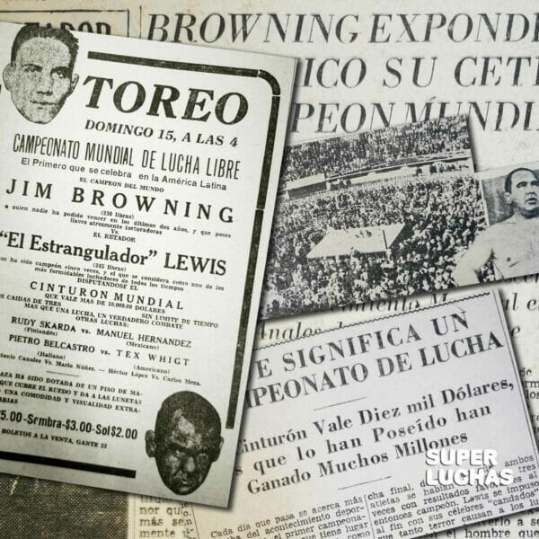 Jim Browning vs. Ed "Strangler" Lewis | El Toreo, 1934