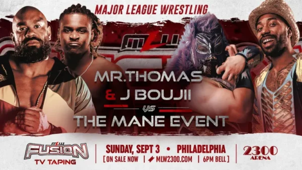 Thomas y J Bouji se enfrentan a The Mane Event en MLW Fury Road 2023.