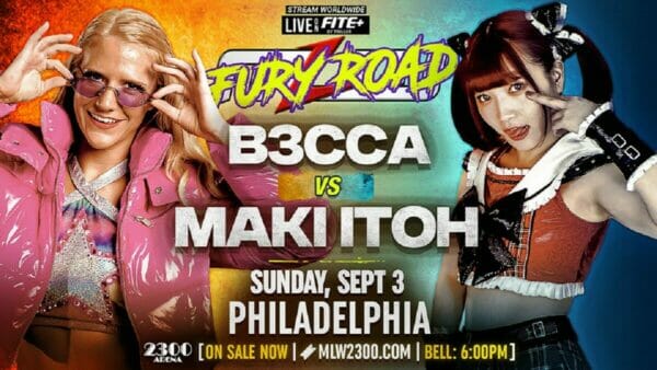 Bccca vs Makito Philadelphia en MLW Fury Road 2023.