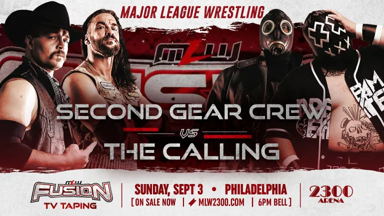 Second Gear Crew lucha contra The Calling en MLW Fury Road 2023.