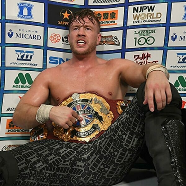 Luchador de NJPW cambia diseño de cinturón.