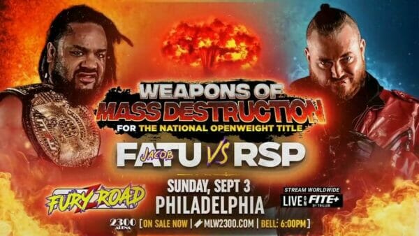 Jacob Fatu y RSP se enfrentan en una batalla de alto riesgo en MLW Fury Road 2023, desatando el poder destructivo de las armas.