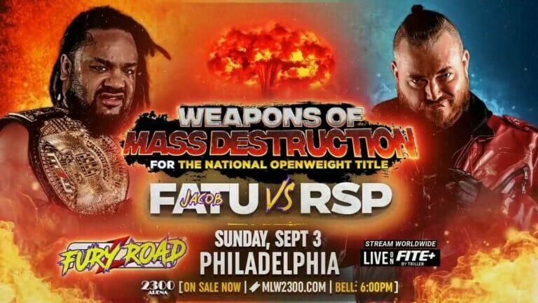 Jacob Fatu y RSP se enfrentan en una batalla de alto riesgo en MLW Fury Road 2023, desatando el poder destructivo de las armas.