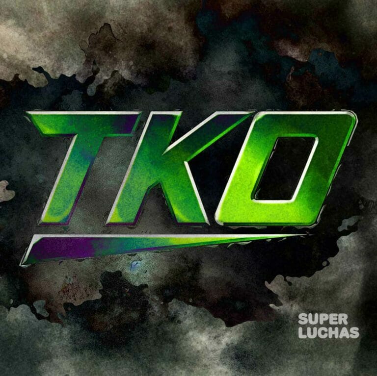 El logo de tko super luchas que presenta el regreso de CM Punk.