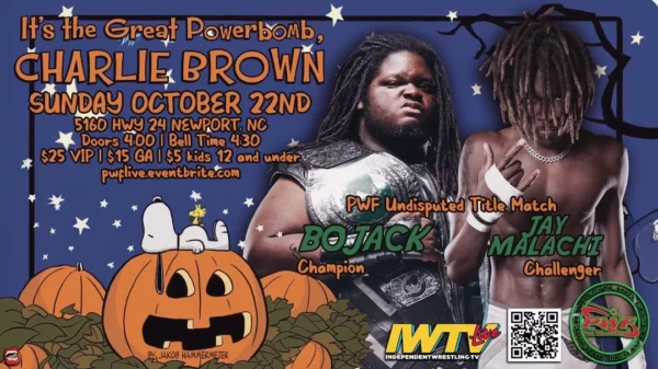 Superluchas - El cartel de charlie brown vs charlie brown.