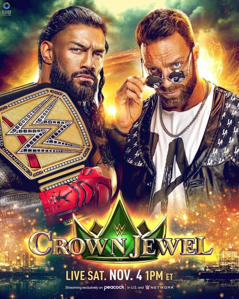 Superluchas - Evento en vivo de la joya de la corona de la WWE con Booker T y LA Knight el sábado 4 de noviembre, mientras Knight pretende destronar a Roman Reigns.