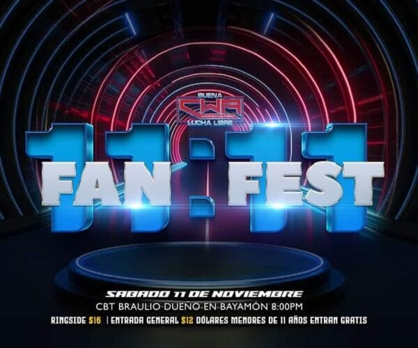 Superluchas - Un cartel para el 11 fan fest.