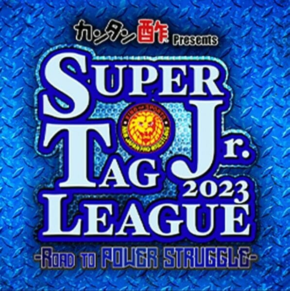 Superluchas - El logotipo de los participantes de la "Super Jr Tag League 2023" de NJPW.