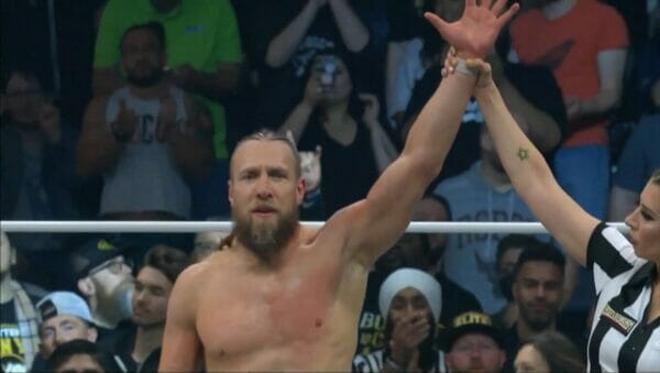 Bryan Danielson tras vencer a Zack Sabre Jr. en el PPV AEW WrestleDream 2023 / AEW