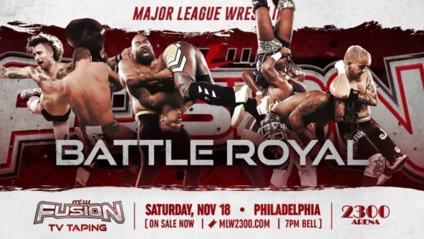 Superluchas - Un cartel del evento de lucha libre Batalla Campal en MLW Fightland.
