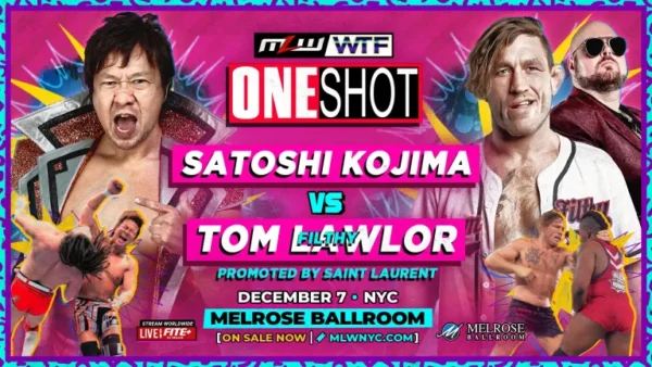Superluchas - Satoshi Kojima contra Tom Lawlor en un combate One-Shot de la WWE.