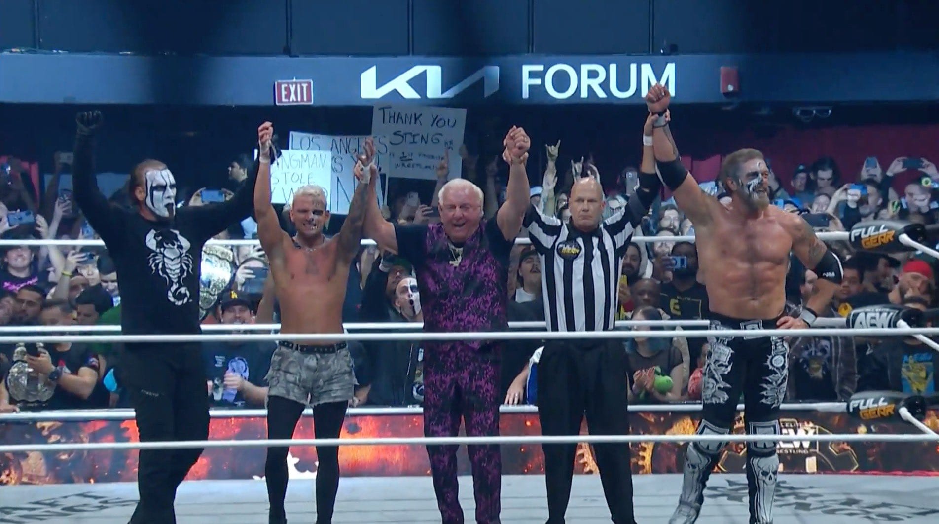 Superluchas - Sting, Darby Allin, Ric Flair y Adam Copeland en AEW Full Gear 2023 (18.11.2023) - AEW