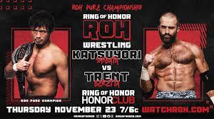 Superluchas - Anterior Ring of Honor 23 de noviembre 2023 │ Un cartel que muestra un electrizante combate de lucha libre entre dos poderosos luchadores.