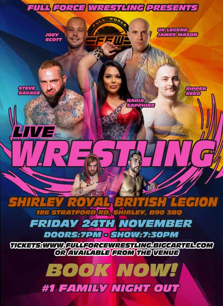 Superluchas - Experimenta la emoción de la lucha libre en vivo en Shirley Royal British Legion con Fallout el 24 de noviembre de 2023.