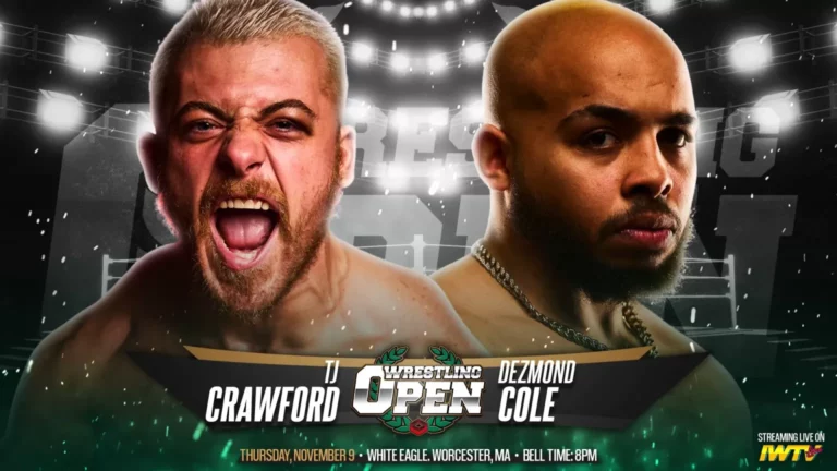 Superluchas - Un cartel de un combate de boxeo entre TJ Crawford y Dezmond Cole.