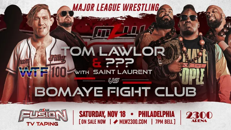 Superluchas - Tom Lawlor y un misterioso compañero se enfrentan al Bomaye Fight Club en un emocionante combate en MLW Fightland.